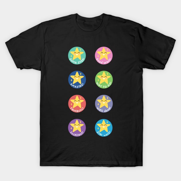 Star Reward for students Pack of 8 T-Shirt by PanyaCreative